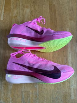 New Nike ZoomX Vaporfly next% 4 pink spell Bordeaux running shoes Women’s 6, Youth 4.5y