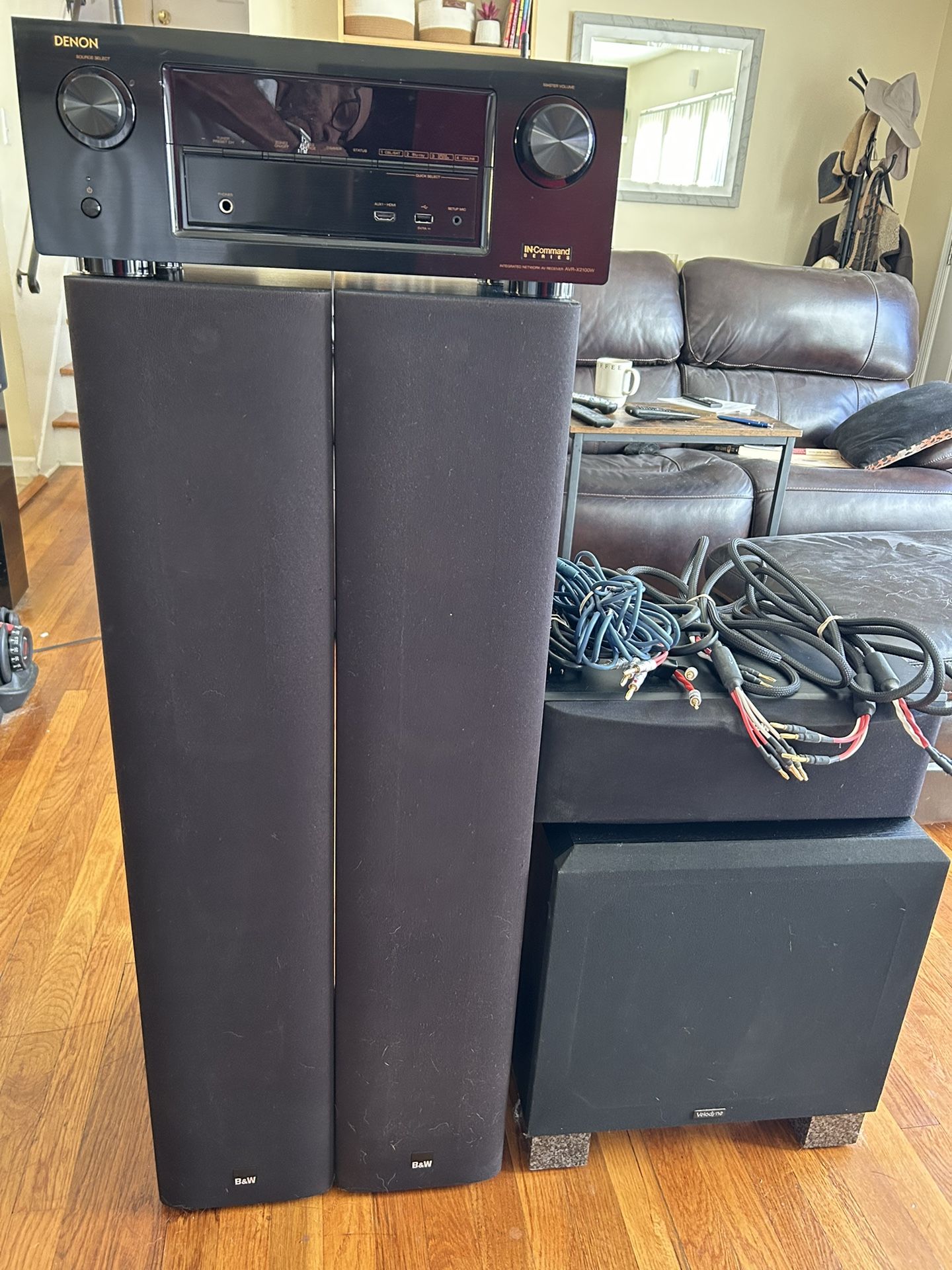 Bowers & Wilkins Speakers Denon Receiver