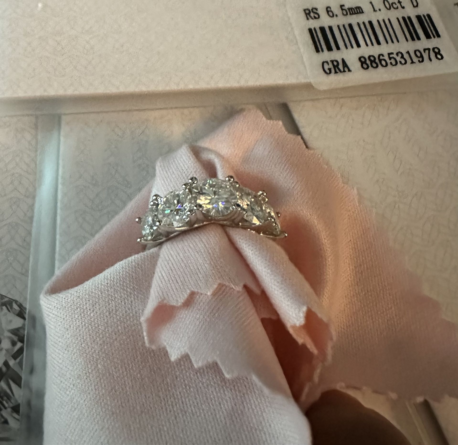 Moissanite Engagement Ring size 7