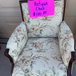 Antique Chair $75/Patio Set $75