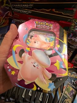 Mega Moonlit Clefable ex Tin - Sealed
