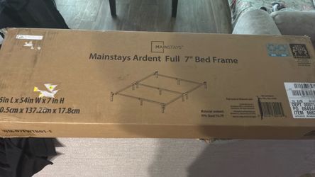 Full 7” bed frame brand new never opened