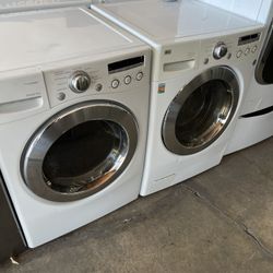 LG washer and electric dryer with 90 day warranty