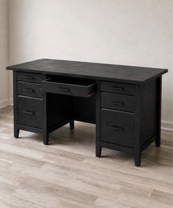 Black desk