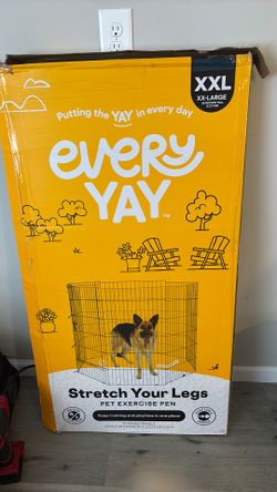 Every yay stretch your legs pet exercise pen