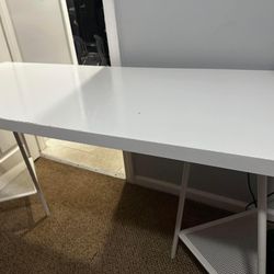 White IKEA Desk 