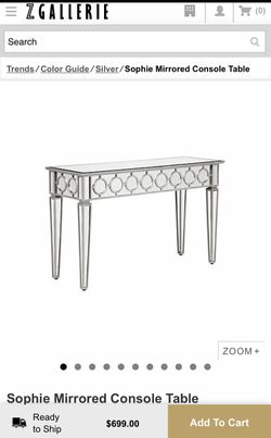 Z Gallerie console Table