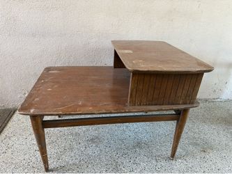 Vintage Lane Mid Century Modern TLC OBO Wood side table MCM