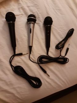 Set of 3 microphones take all for $30