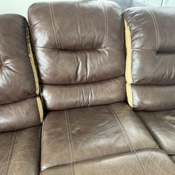 Sofa and Loveseat with Console