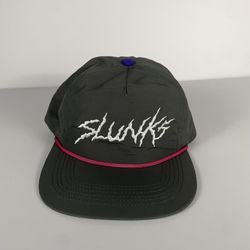 Slunks Hat Cap Gray/Pink Rope Snapback Adjustable Swimwear Volleyball