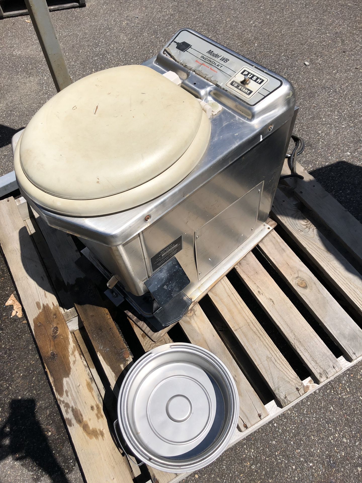 Incinolet model WB electric incinerating toilet camping/boat toilet for Sale in Virginia Beach
