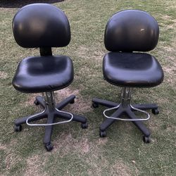 Chairs w/foot Petals (2) Adjustable 