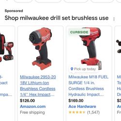 Milwaukee Drill With Battery 