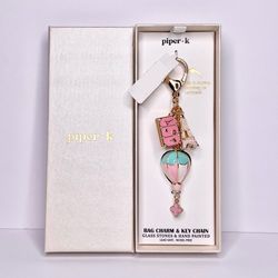 Viral Piper K Pink Paris Eiffel Tower Keychain