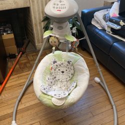 The Fisher-Price® Snow Leopard Swing