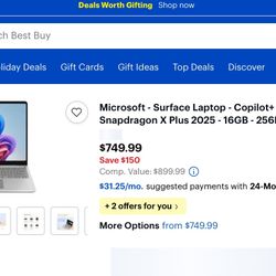 Brand New Microsoft Surface Laptop 