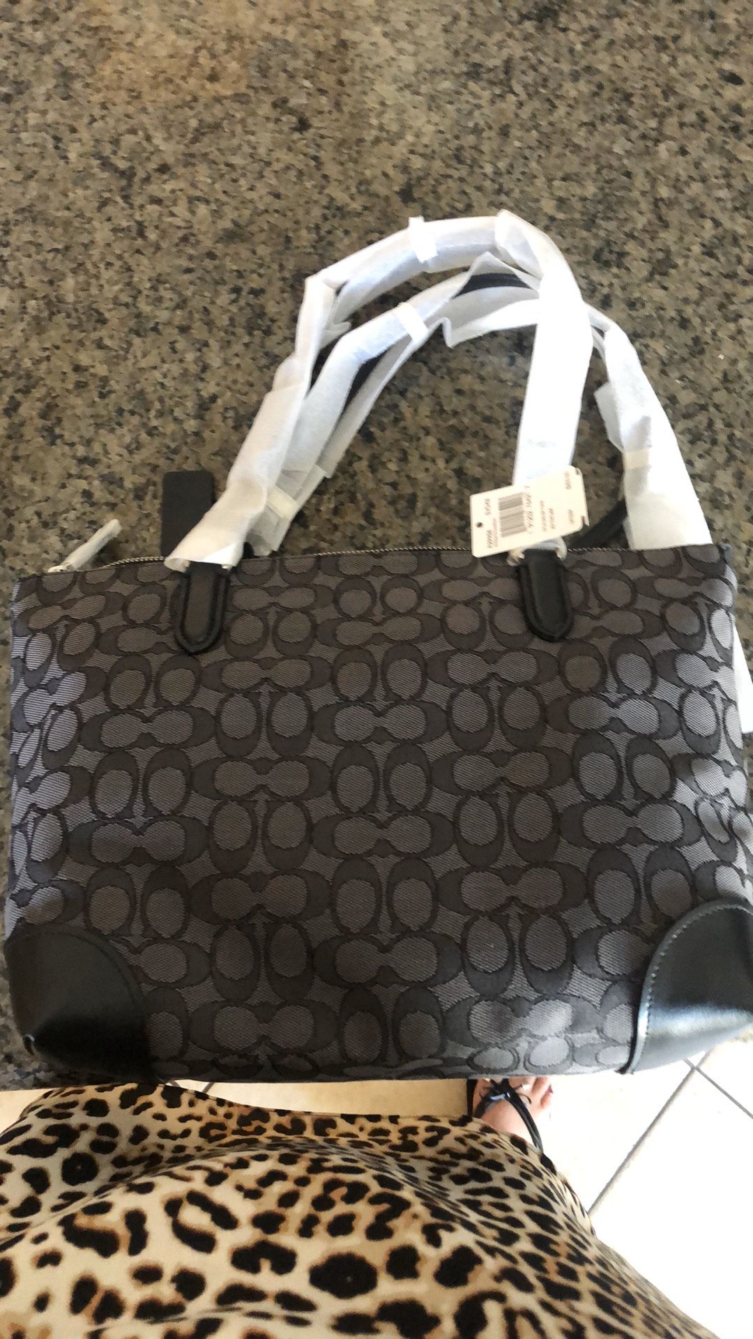 Coach zip tote