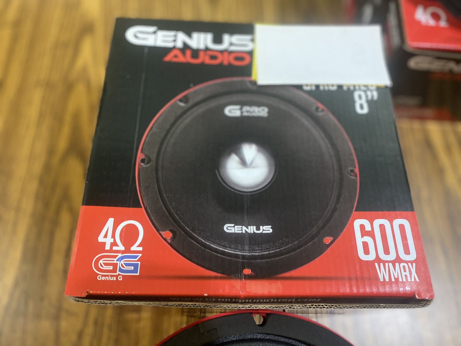 New 8" Genius Audio 600w Max Power Midrange Mid High Loud Speaker $90 Each