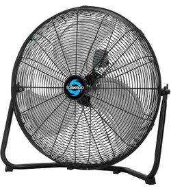 NEW! Tornado 20 Inch High Velocity Metal Floor Fan, 3-Speed Powerful Cooling, 120° Adjustable Tilt, 6.0 FT Cord, UL Safety Listed for Industrial, Comm
