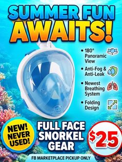 Brand new snorkel gear