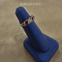 14k Gold Colorful Women's Ring