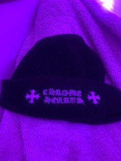 Chrome heart beanie