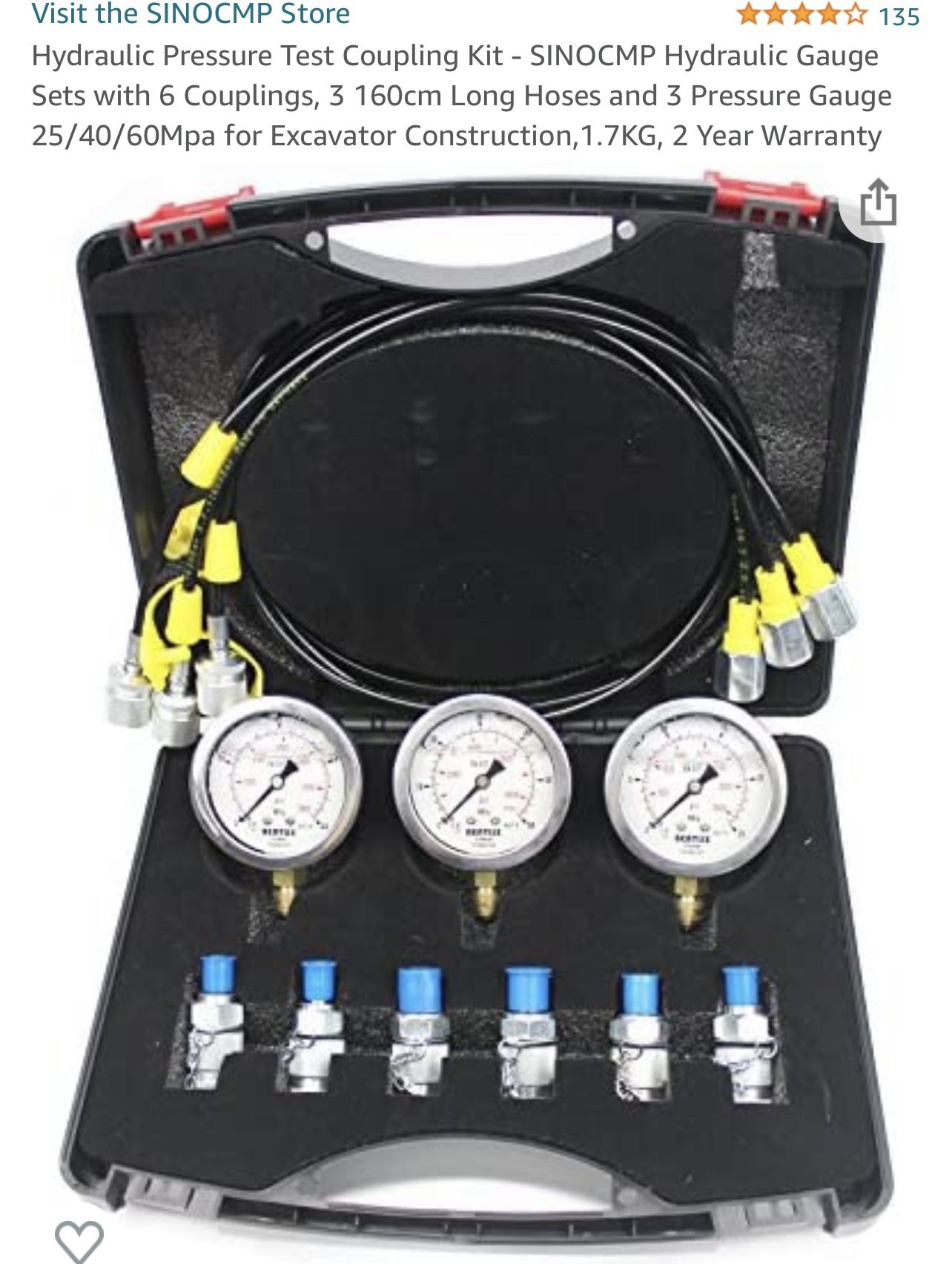 Hydralic Pressure Test Coupling Kit 