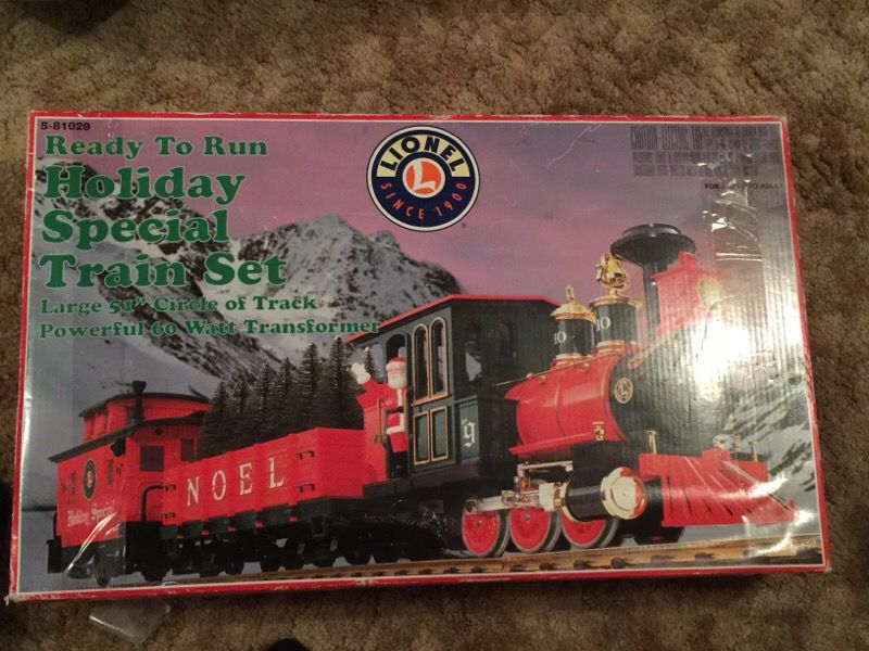 Lionel train holiday special train set