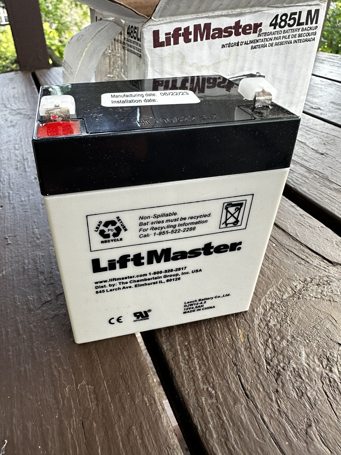 New LiftMaster 485LM Battery Backup for Garage Door Openers