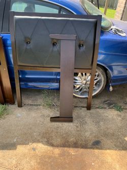 Twin size bed frame. No mattress. Come with 2night stand , dresser, and tv stand asking $200 obo.