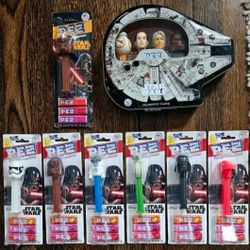 All New Unopened Pez Dispenser/Pez Candy Star Wars Themed Collection Lot
