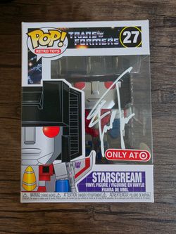 Signed Starscream funko pop