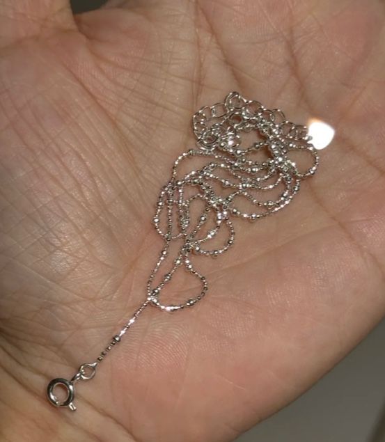 Ladies' silver necklace