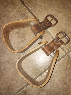 Vintage horse stirrups