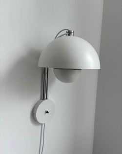 Mid Century White Wall Sconce