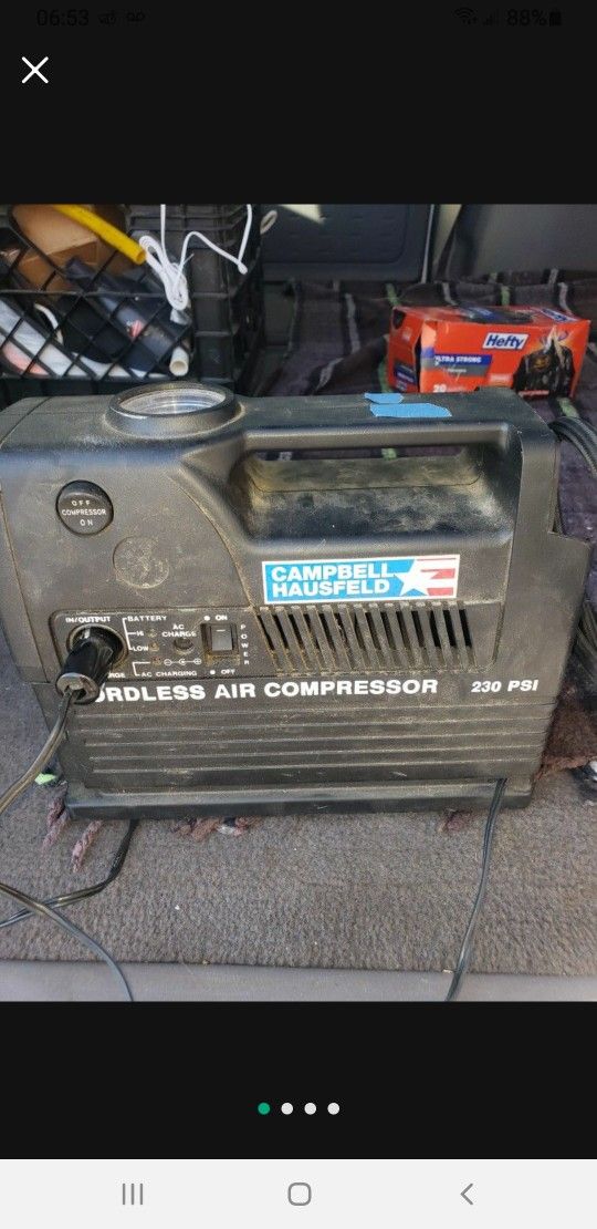 230 Psi Cordless Air Compressor 12v 40 FIRM
