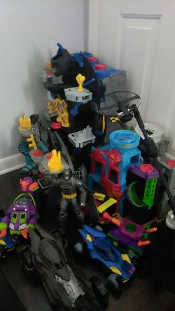 Batman toys a whole collection.