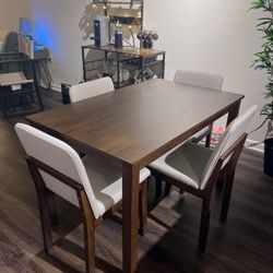Wooden Dining Set/ Table And 4 Chairs 