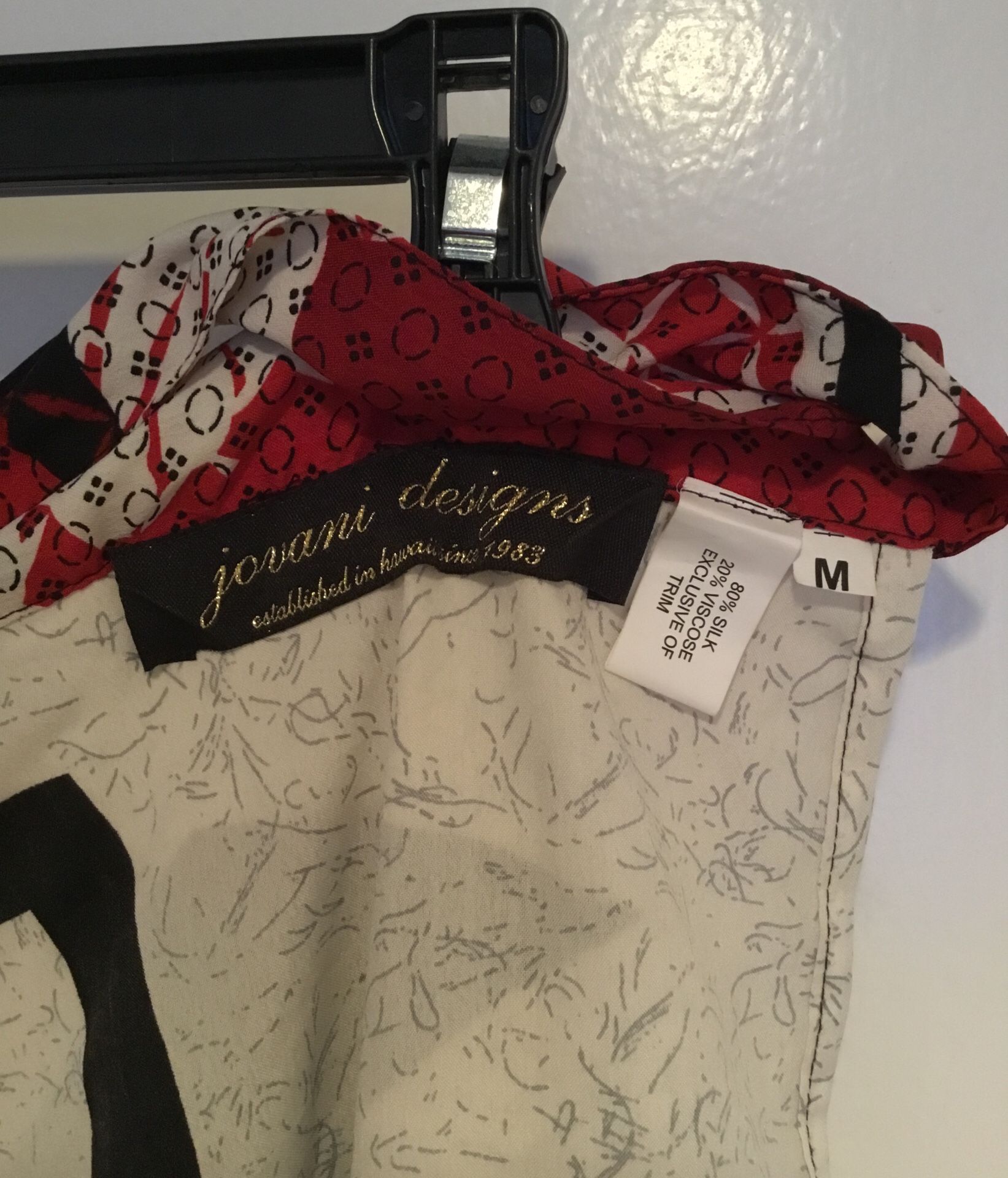 Jovani Designs Printed Wrap Skirt (Size M)