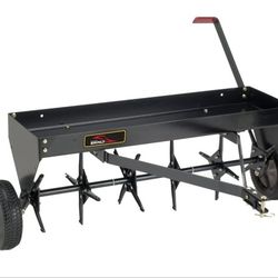 Brinly PA-403BH-A2 Tow Behind Plug Aerator with Universal Hitch, 40", Matte Black