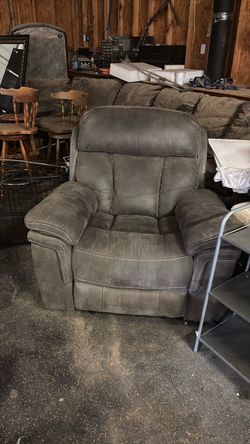 Suede rocker/recliner