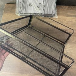 Utility Mesh Under Shelf Storage Shelf Bronze