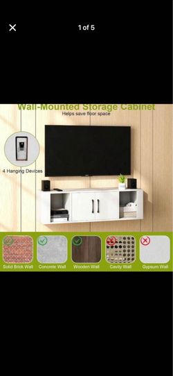 Brand new floating wall cabinet.