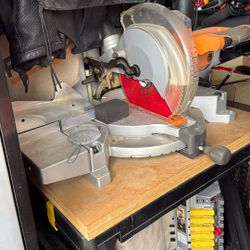 Table Saw With Table And Wood Stand