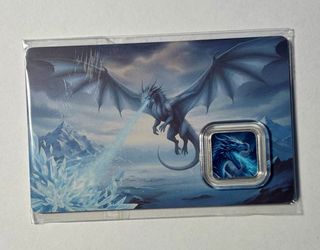 Ice Dragon 1 Gram .999 Fine Silver Coin Card – 320 Coins – Serial #13033