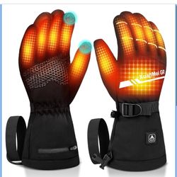 Heated Gloves Liners for Men Women Rechargeable Battery Powered Gloves for Running Typing Driving Photography Ice Fishing