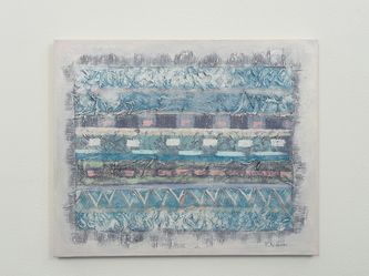 Large 44*36” Textured Canvas Painting