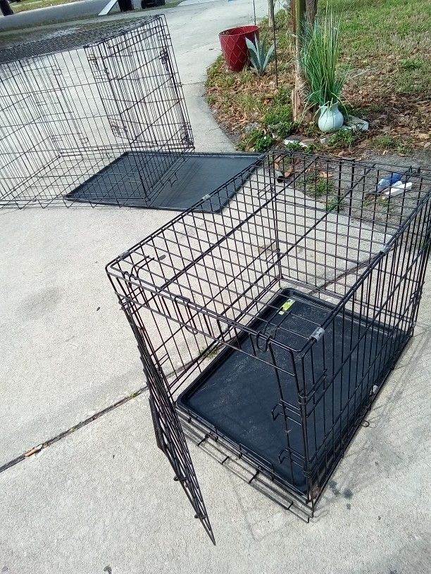 2 Dog cages