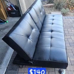 Leather Futon / Sofa